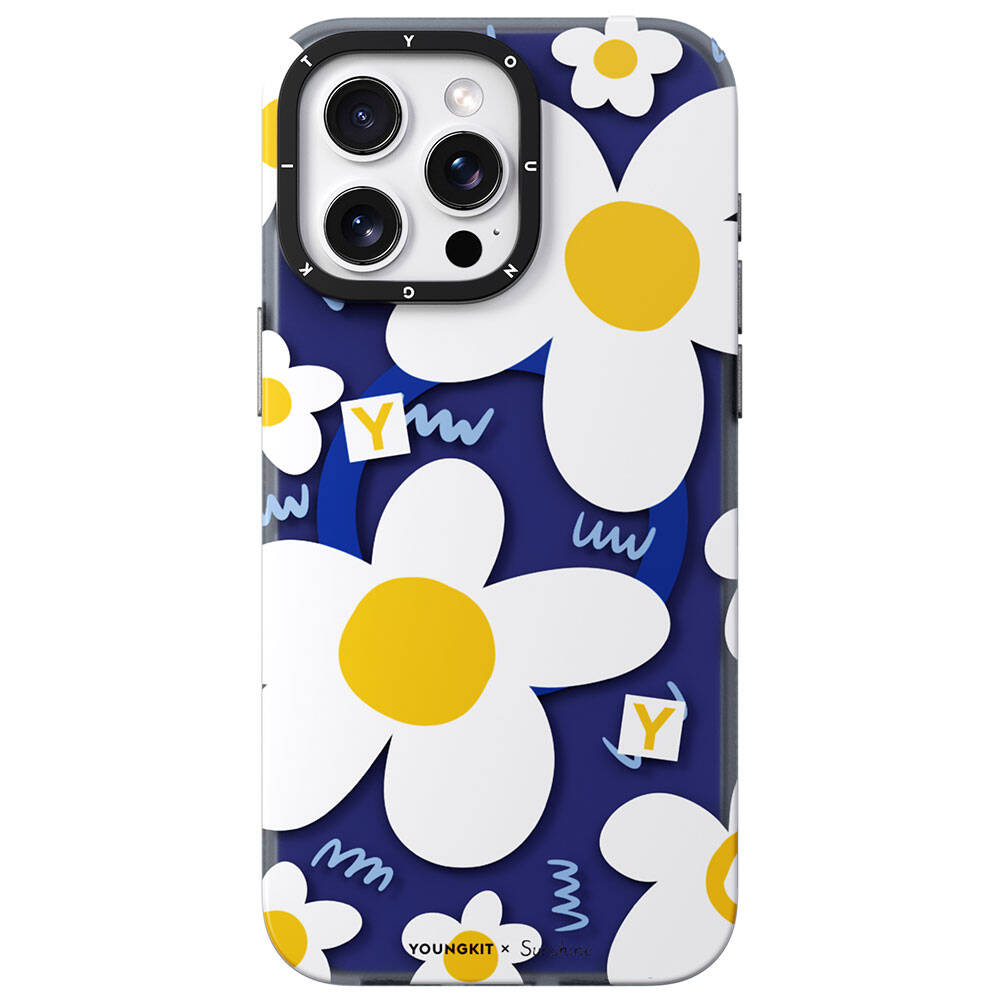 Apple iPhone 14 Pro Kılıf M-safe Şarj Özellikli Sunshine Tasarımlı Youngkit Spring Breeze Serisi Kapak