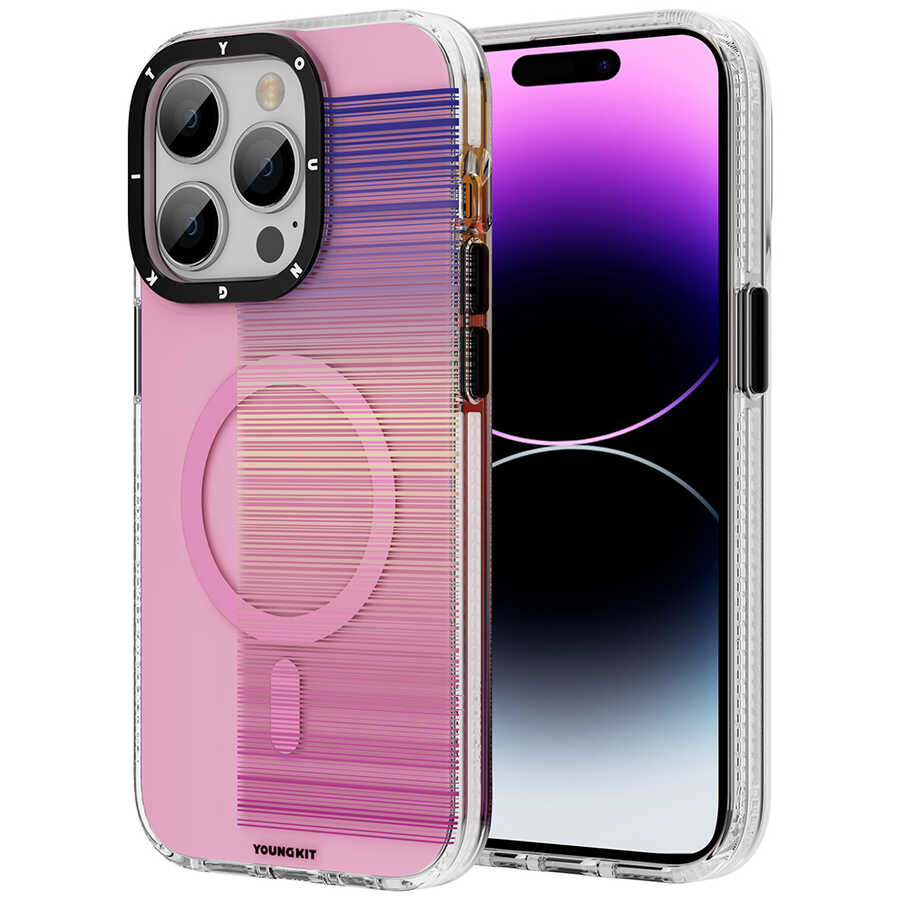 Apple iPhone 14 Pro Kılıf M-safe Şarj Özellikli Youngkit Pure Serisi Kapak