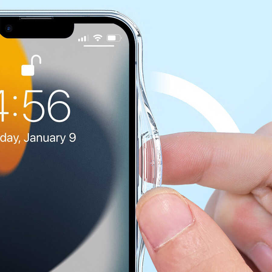 Apple iPhone 14 Pro Kılıf Standlı M-safe Wireless Şarj Özellikli Wiwu Aurora Serisi Kapak - Görsel 11