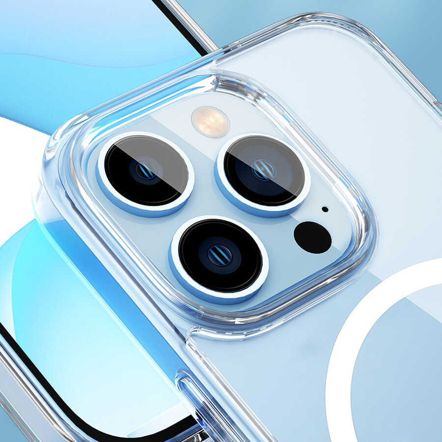 Apple iPhone 14 Pro Kılıf Standlı M-safe Wireless Şarj Özellikli Wiwu Aurora Serisi Kapak - Görsel 9