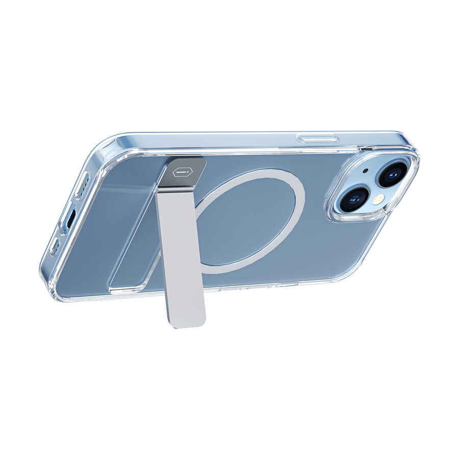 Apple iPhone 14 Pro Kılıf Standlı M-safe Wireless Şarj Özellikli Wiwu Aurora Serisi Kapak - Görsel 12