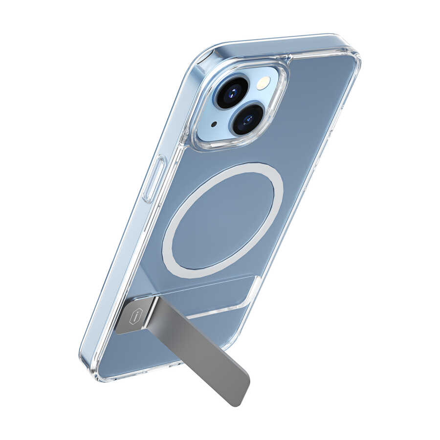 Apple iPhone 14 Pro Kılıf Standlı M-safe Wireless Şarj Özellikli Wiwu Aurora Serisi Kapak - Görsel 13