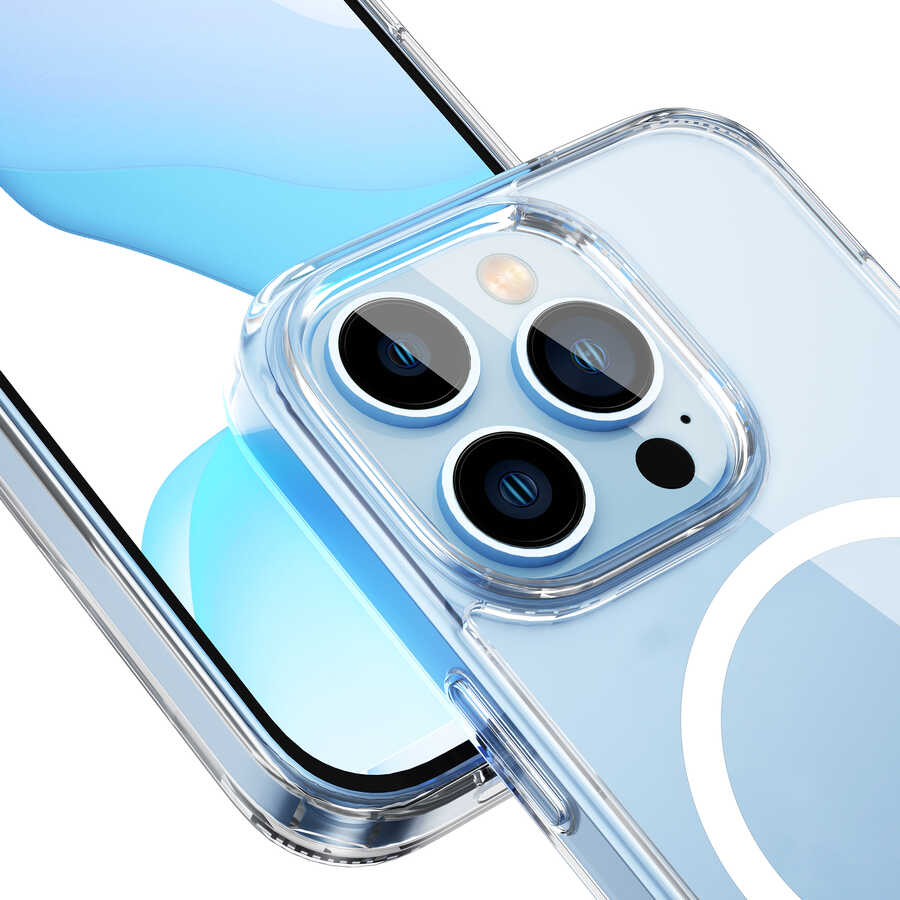Apple iPhone 14 Pro Kılıf Standlı M-safe Wireless Şarj Özellikli Wiwu Aurora Serisi Kapak - Görsel 14