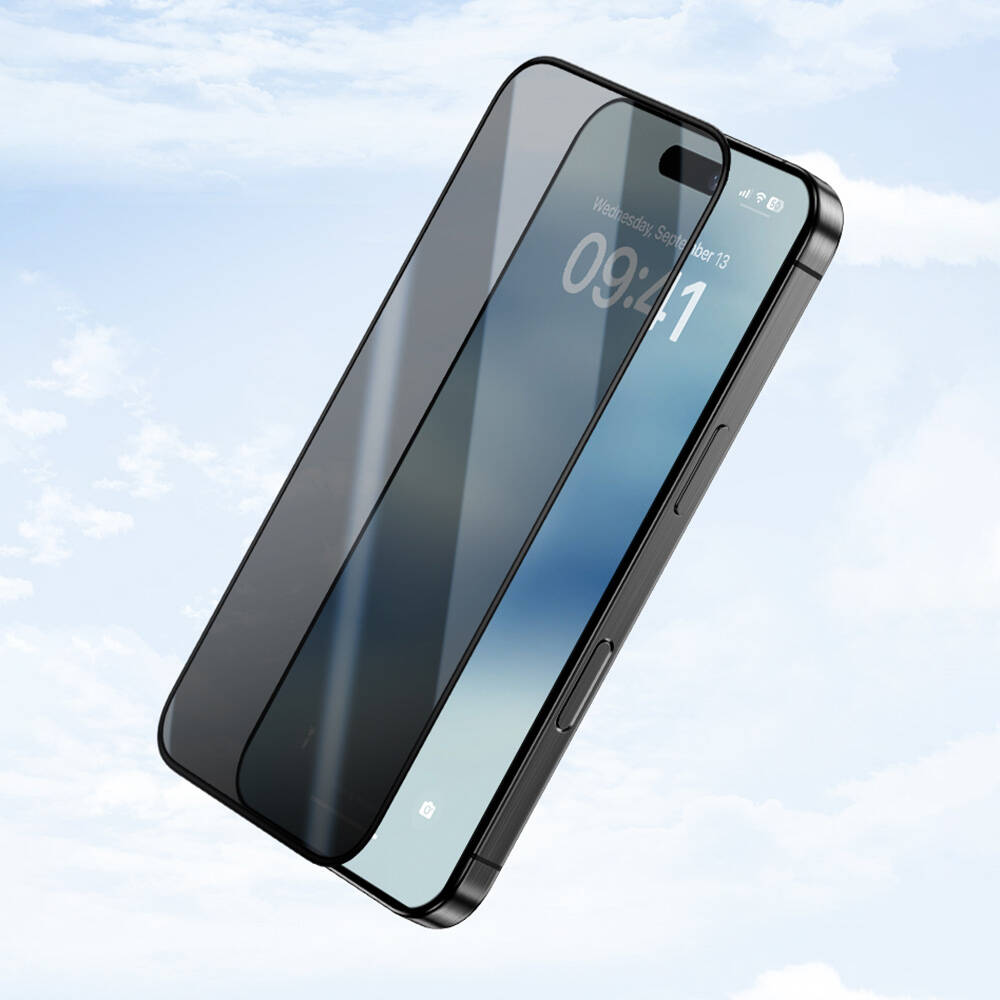 Apple iPhone 14 Pro Max Benks Ultra Shield 0.4mm Privacy Ekran Koruyucu + Kolay Uygulama Aparatlı - Görsel 3