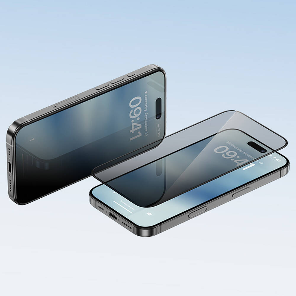 Apple iPhone 14 Pro Max Benks Ultra Shield 0.4mm Privacy Ekran Koruyucu + Kolay Uygulama Aparatlı - Görsel 6