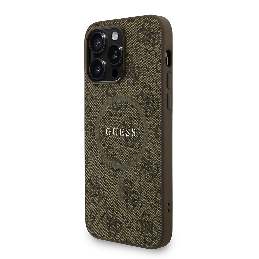 Apple iPhone 14 Pro Max Kılıf Guess Orjinal Lisanslı M-safe Şarj Özellikli PU Deri Bilek Askı İpli Yazı Logolu Kapak - Görsel 10