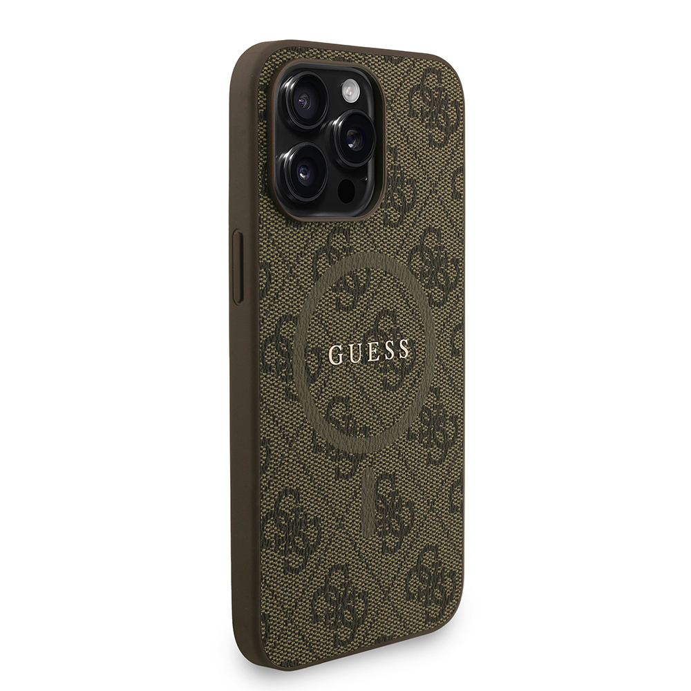 Apple iPhone 14 Pro Max Kılıf Guess Orjinal Lisanslı M-safe Şarj Özellikli PU Deri Bilek Askı İpli Yazı Logolu Kapak - Görsel 11
