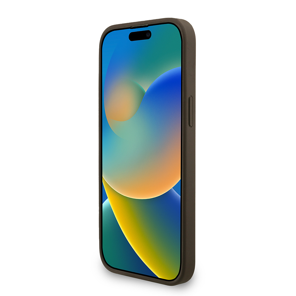 Apple iPhone 14 Pro Max Kılıf Guess Orjinal Lisanslı M-safe Şarj Özellikli PU Deri Bilek Askı İpli Yazı Logolu Kapak - Görsel 12