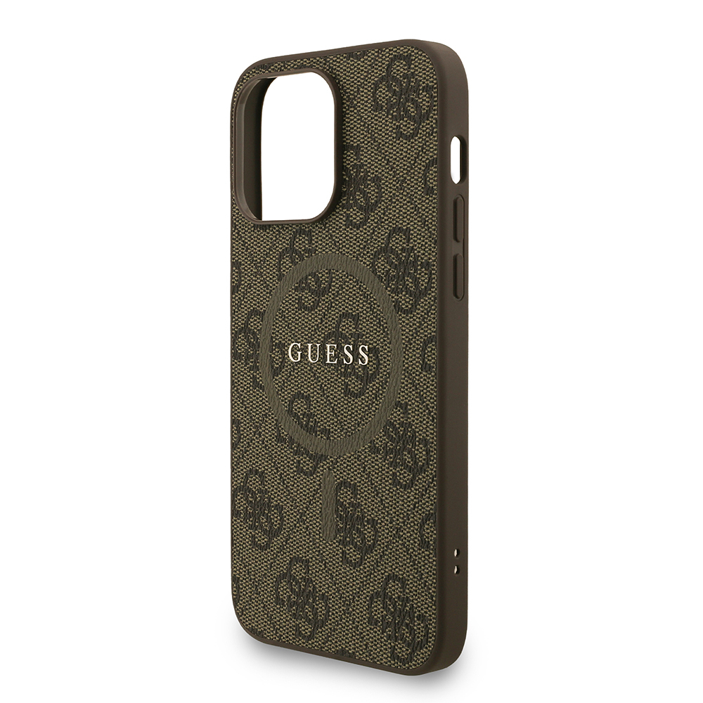 Apple iPhone 14 Pro Max Kılıf Guess Orjinal Lisanslı M-safe Şarj Özellikli PU Deri Bilek Askı İpli Yazı Logolu Kapak - Görsel 13