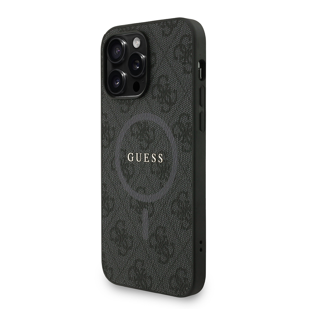 Apple iPhone 14 Pro Max Kılıf Guess Orjinal Lisanslı M-safe Şarj Özellikli PU Deri Bilek Askı İpli Yazı Logolu Kapak - Görsel 17