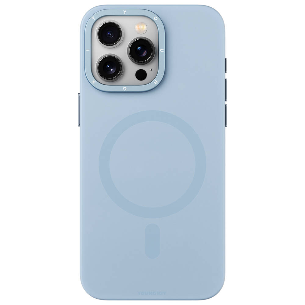 Apple iPhone 14 Pro Max Kılıf M-safe Şarj Özellikli Çizilmeye ve Aşınmaya Dayanıklı Youngkit Velvet Serisi Kapak - Görsel 2