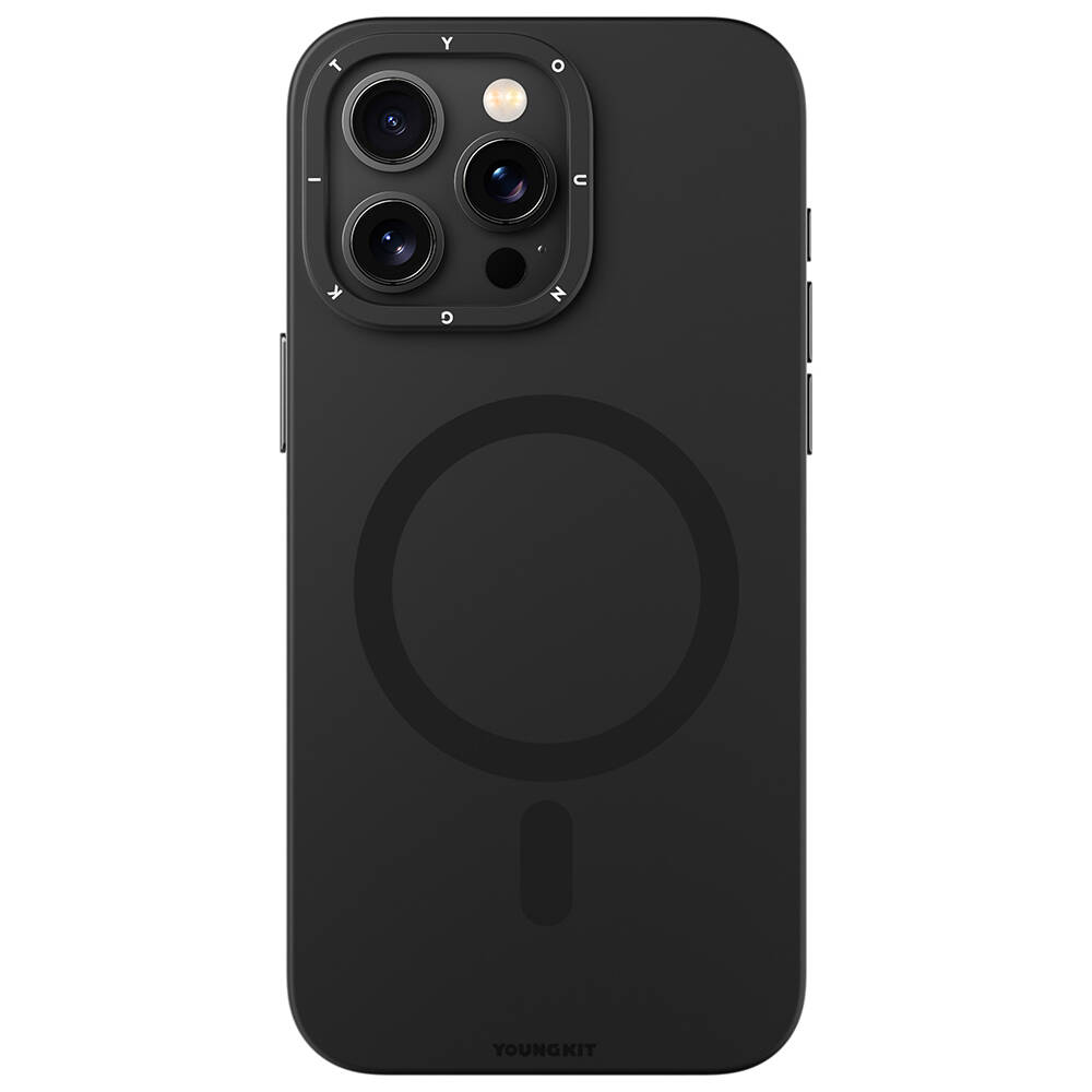 Apple iPhone 14 Pro Max Kılıf M-safe Şarj Özellikli Çizilmeye ve Aşınmaya Dayanıklı Youngkit Velvet Serisi Kapak - Görsel 5