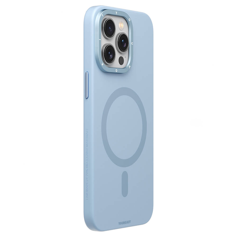 Apple iPhone 14 Pro Max Kılıf M-safe Şarj Özellikli Çizilmeye ve Aşınmaya Dayanıklı Youngkit Velvet Serisi Kapak - Görsel 7