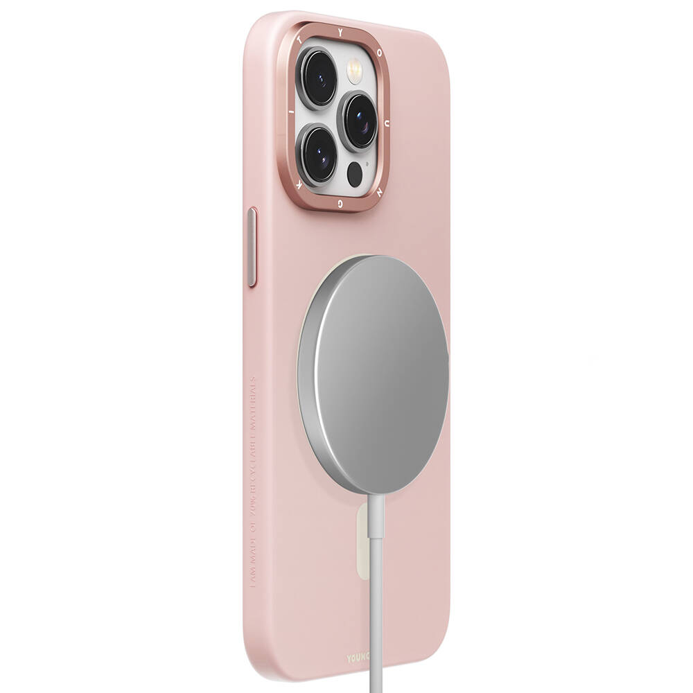 Apple iPhone 14 Pro Max Kılıf M-safe Şarj Özellikli Çizilmeye ve Aşınmaya Dayanıklı Youngkit Velvet Serisi Kapak - Görsel 8