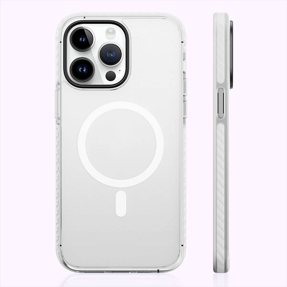 Apple iPhone 14 Pro Max Kılıf M-safe Şarj Özellikli Mat Arka Yüzey Benks Drop Resistance Kapak