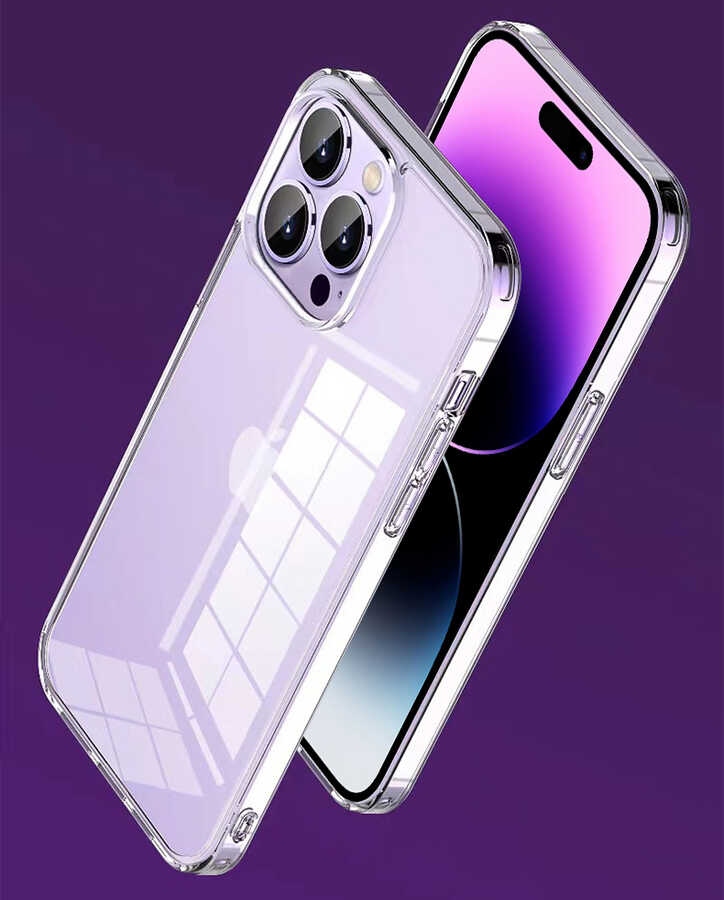 Apple iPhone 14 Pro Max Kılıf Şeffaf Airbag Tasarımlı Wiwu ZCC-108 Concise Serisi Kapak