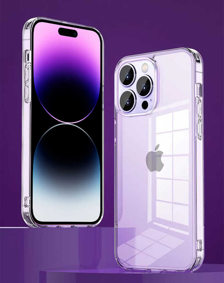 Apple iPhone 14 Pro Max Kılıf Şeffaf Airbag Tasarımlı Wiwu ZCC-108 Concise Serisi Kapak