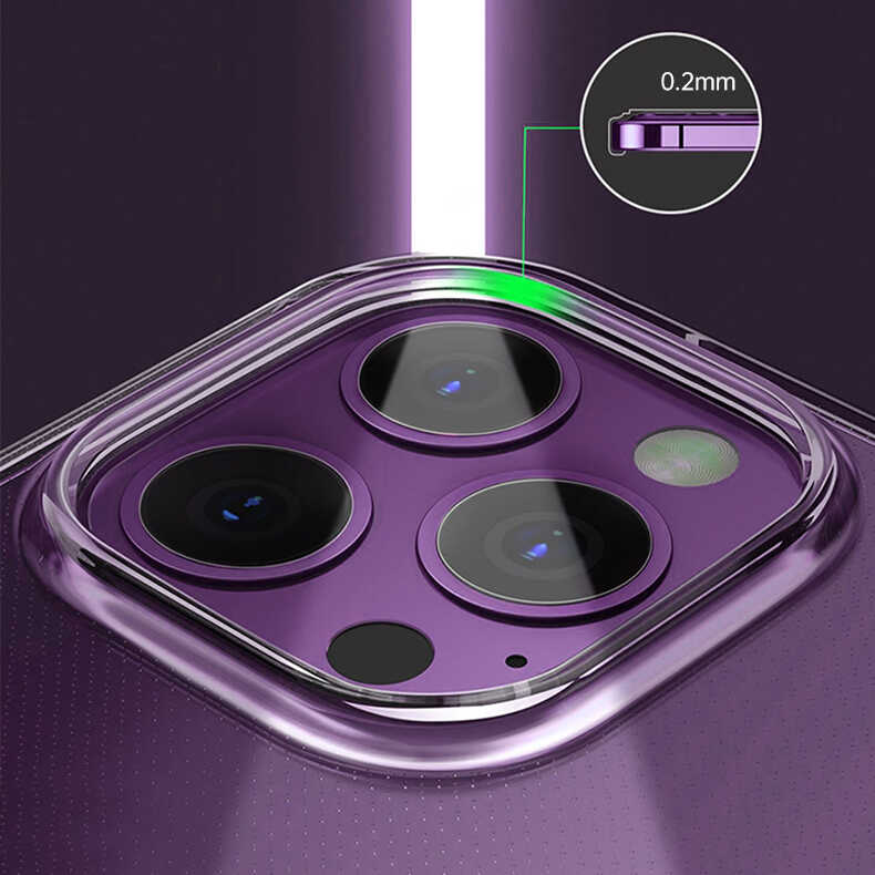 Apple iPhone 14 Pro Max Kılıf Şeffaf Airbag Tasarımlı Wiwu ZCC-108 Concise Serisi Kapak