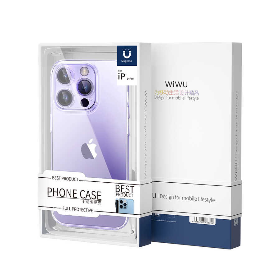 Apple iPhone 14 Pro Max Kılıf Şeffaf Airbag Tasarımlı Wiwu ZCC-108 Concise Serisi Kapak