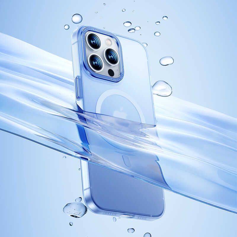 Apple iPhone 14 Pro Max Kılıf Wireless Şarj Destekli Benks Magnetik Haze Kapak - Görsel 6