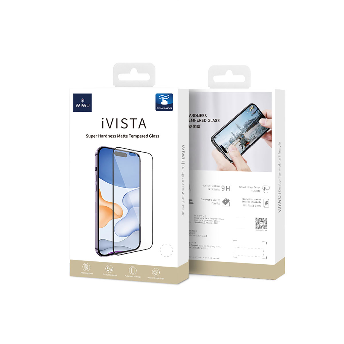 Apple iPhone 14 Pro Max Wiwu iVista Screen Matte Ultra Güçlü Temperli Mat Ekran Koruyucu