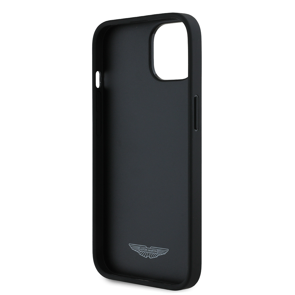 Apple iPhone 15 Kılıf Aston Martin Orjinal Lisanslı Victory Dizayn PU Deri Metal Logolu Kapak - Görsel 7
