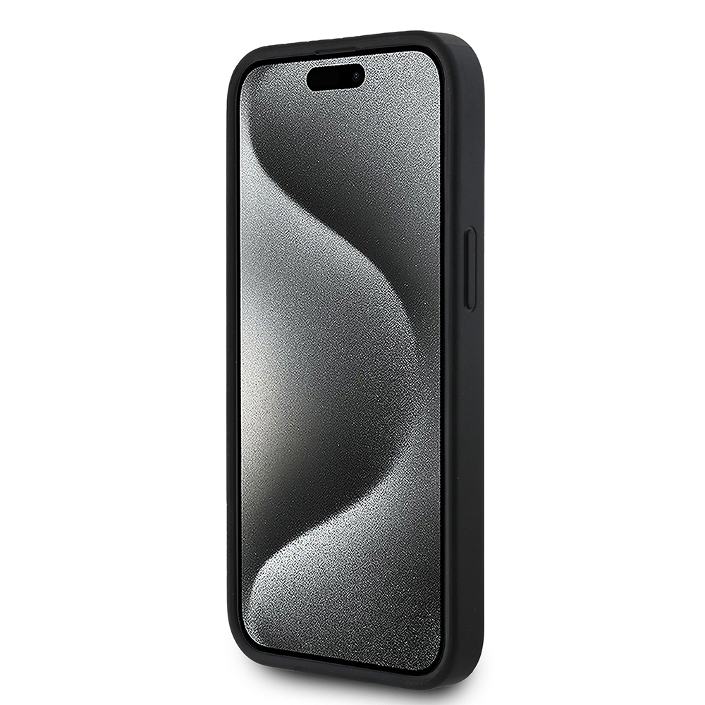 Apple iPhone 15 Kılıf Guess Orjinal Lisanslı M-safe Şarj Özellikli Gül Baskılı 4G Desenli Yazı Logolu Kapak - Görsel 5