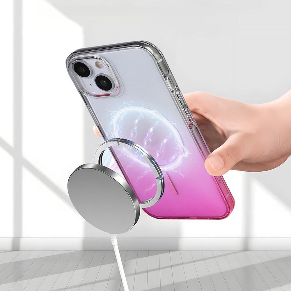 Apple iPhone 15 Kılıf M-Safe Şarj Özellikli Zore Septik Silikon Kapak