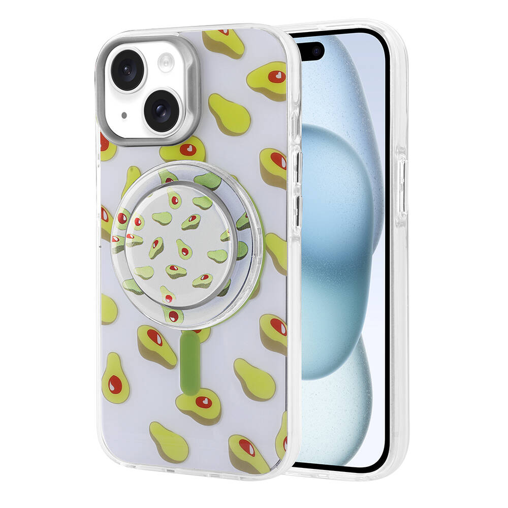 Apple iPhone 15 Kılıf M-safe Şarj Özellikli Tak-Çıkar Pop Soketli Zore Tiktok Kapak
