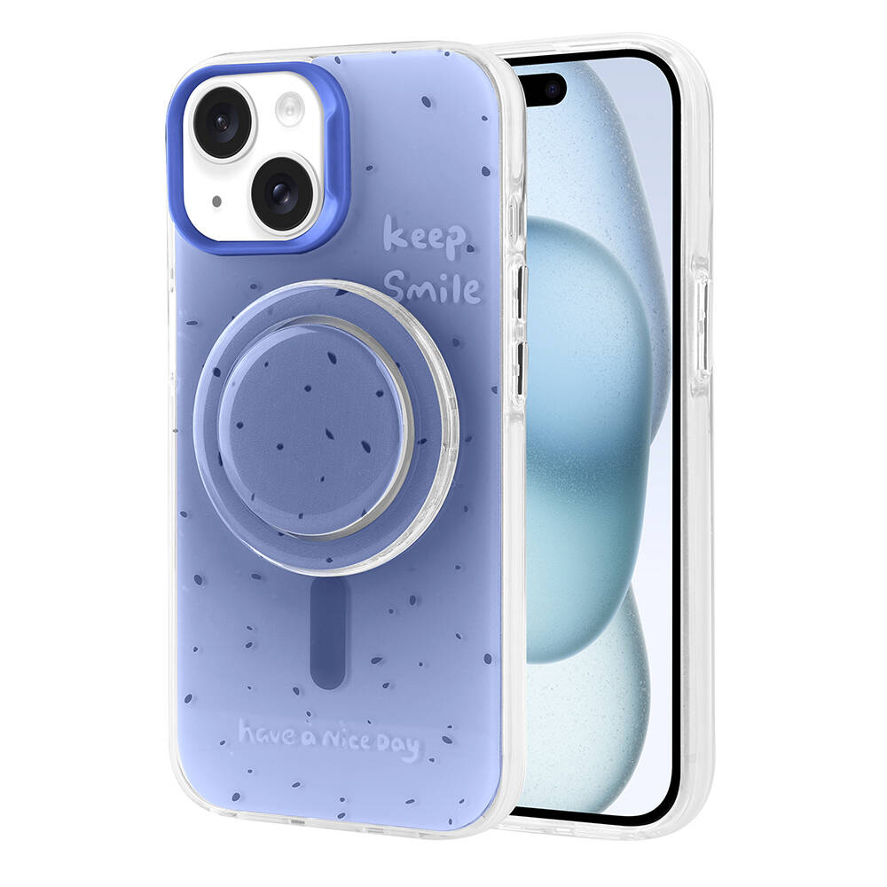 Apple iPhone 15 Kılıf M-safe Şarj Özellikli Tak-Çıkar Pop Soketli Zore Tiktok Kapak