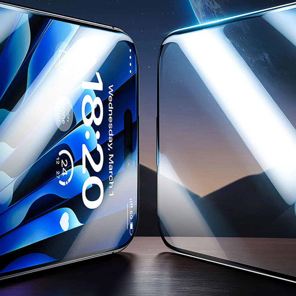 Apple iPhone 15 Plus Benks Glass Warrior Safir Coating Ekran Koruyucu + Kolay Uygulama Aparatlı - Görsel 7