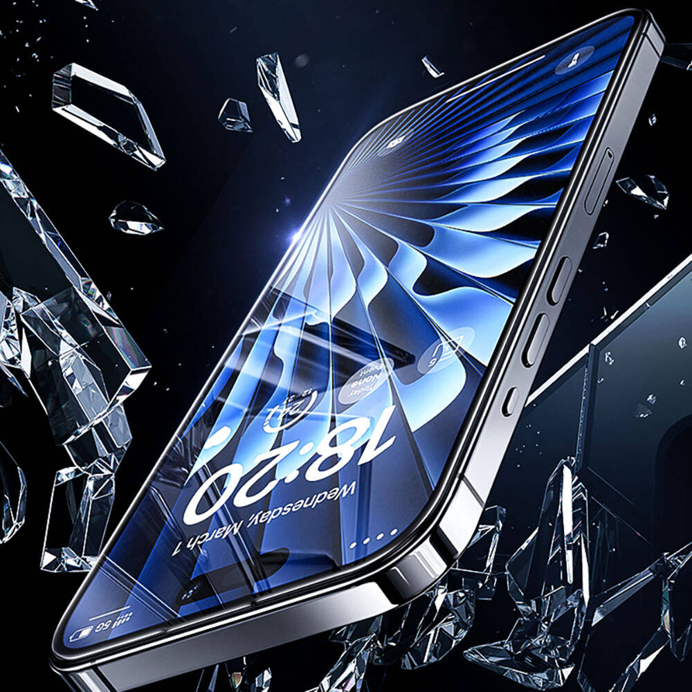 Apple iPhone 15 Plus Benks Glass Warrior Safir Coating Ekran Koruyucu + Kolay Uygulama Aparatlı - Görsel 8