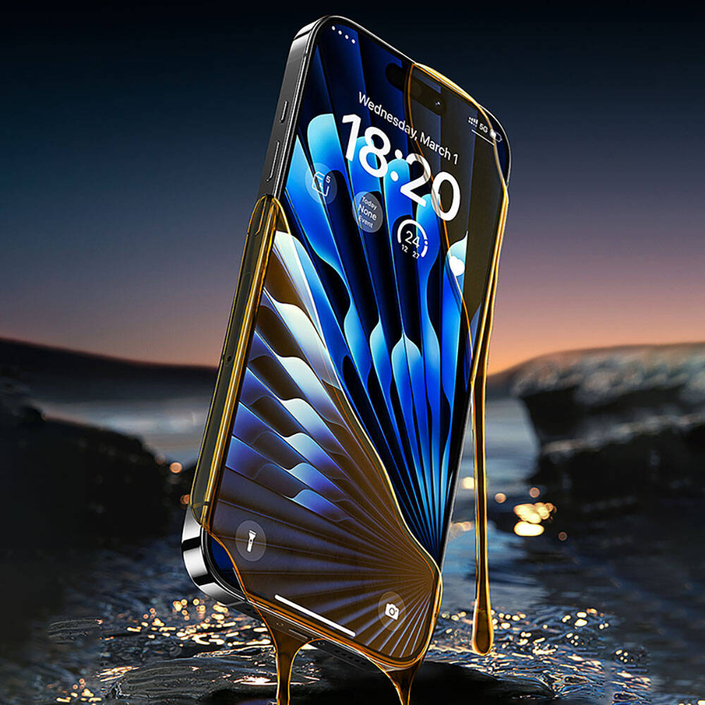 Apple iPhone 15 Plus Benks Glass Warrior Safir Coating Ekran Koruyucu + Kolay Uygulama Aparatlı - Görsel 11