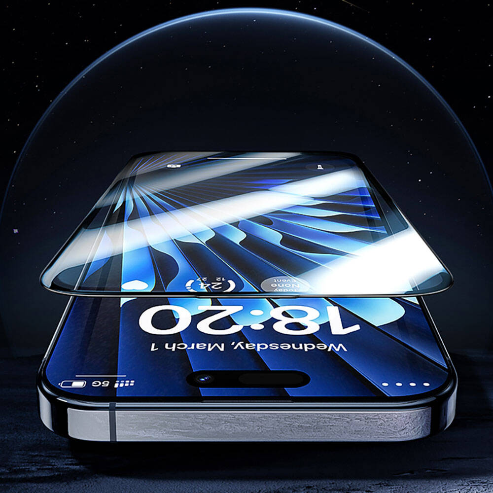 Apple iPhone 15 Plus Benks Glass Warrior Safir Coating Ekran Koruyucu + Kolay Uygulama Aparatlı - Görsel 14