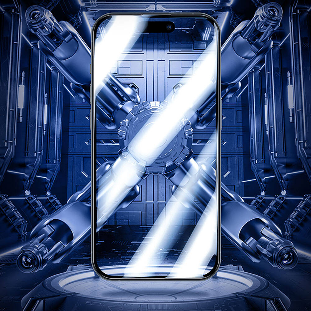 Apple iPhone 15 Plus Benks Glass Warrior Safir Coating Ekran Koruyucu + Kolay Uygulama Aparatlı - Görsel 15