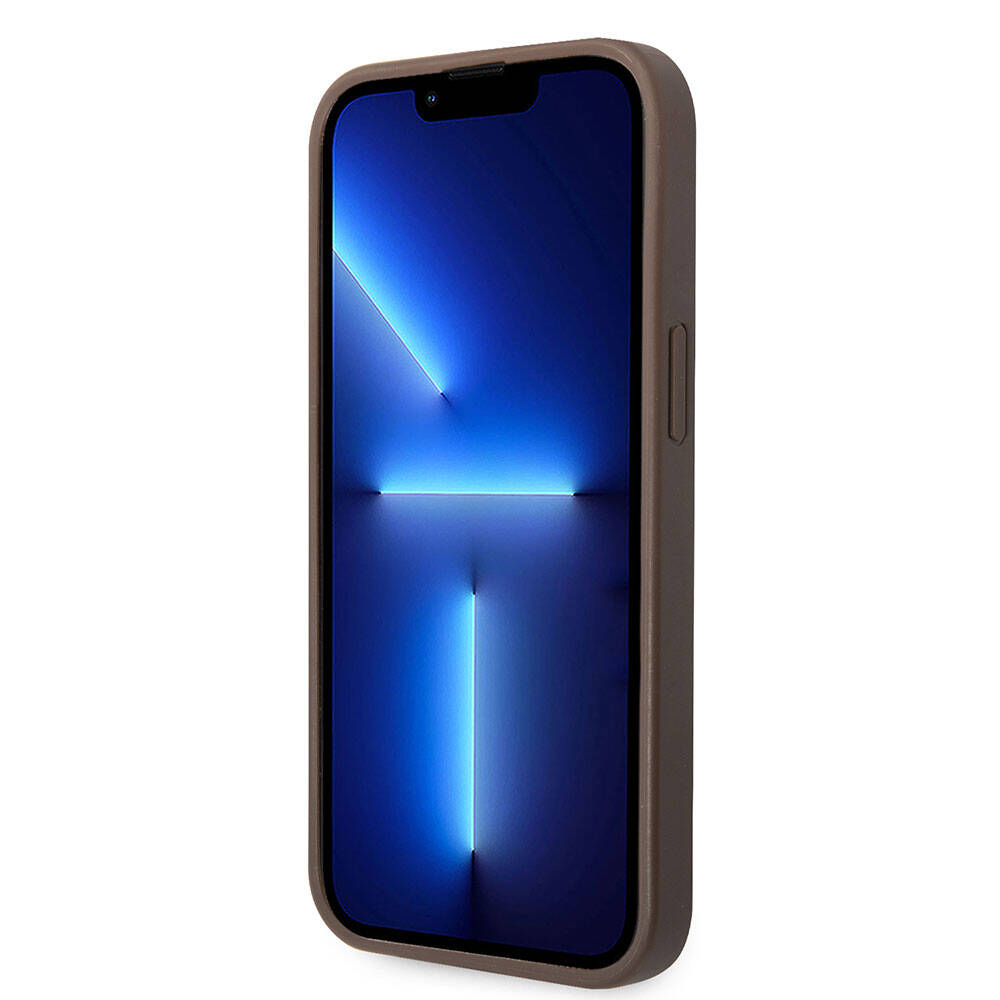 Apple iPhone 15 Plus Kılıf Guess Orjinal Lisanslı PU Deri Yazı ve 4G Metal Logolu Desenli Kapak - Görsel 11