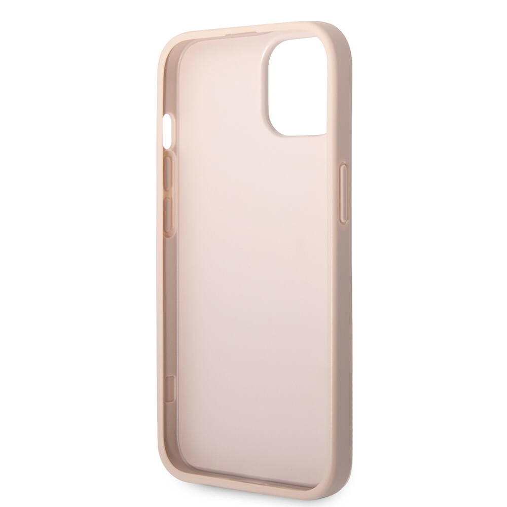 Apple iPhone 15 Plus Kılıf Guess Orjinal Lisanslı PU Deri Yazı ve 4G Metal Logolu Desenli Kapak - Görsel 20