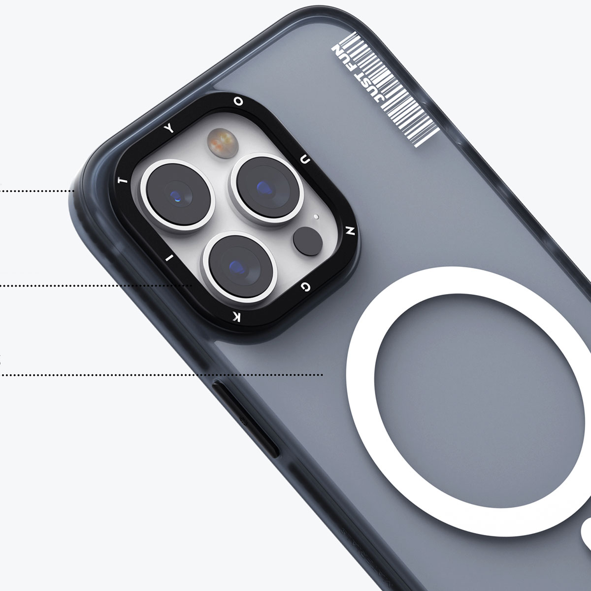 Apple iPhone 15 Plus Kılıf M-safe Şarj Özellikli Youngkit Colored Sand Serisi Kapak - Görsel 5