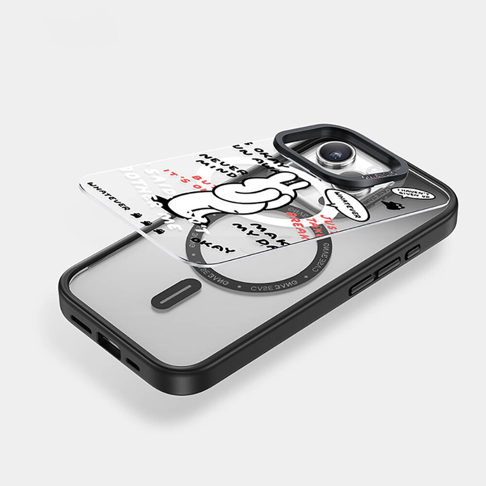 Apple iPhone 15 Plus M-safe Şarj Özellikli Casebang Chill Out Serisi Mıknatıslı Arka Panel