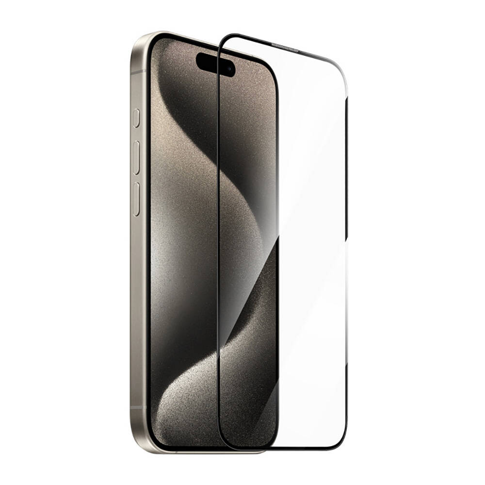 Apple iPhone 15 Plus Wiwu GT-014 Polimer Oleofobik Kaplama Şeffaf Pürüzsüz Temperli Cam Ekran Koruyucu 25'li Paket