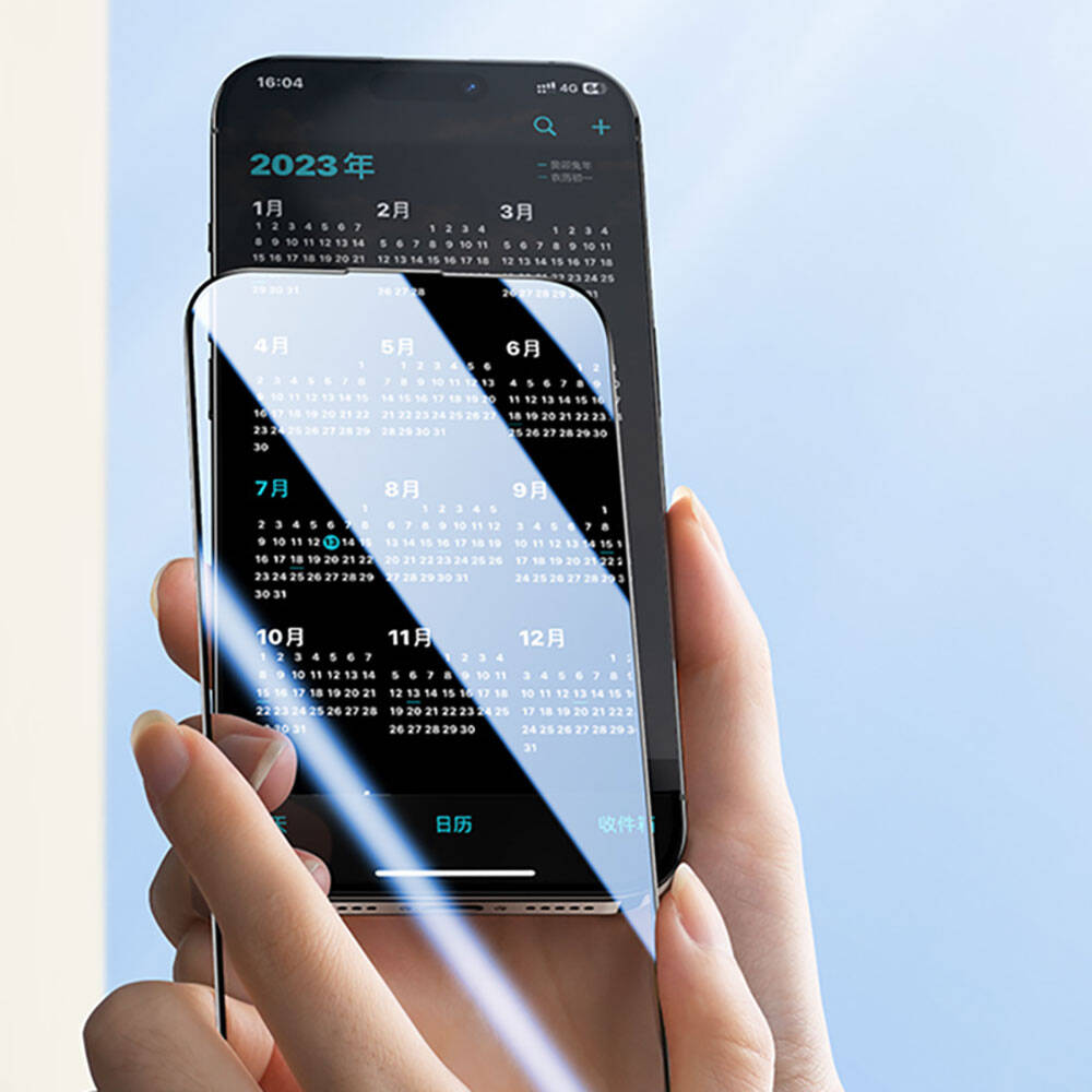 Apple iPhone 15 Pro Benks V Pro Ultra Shield 0.3mm Ekran Koruyucu + Kolay Uygulama Aparatlı - Görsel 6