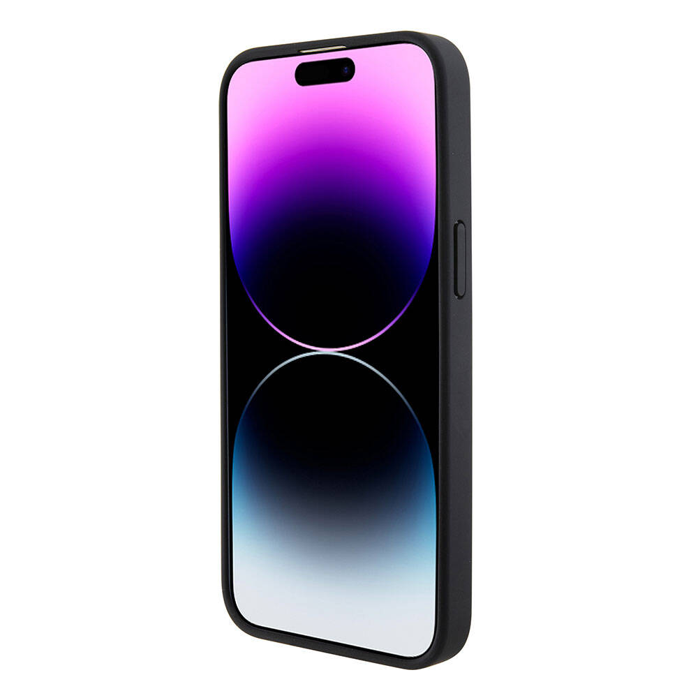 Apple iPhone 15 Pro Kılıf Ferrari Orjinal Lisanslı PU Delikli Arka Yüzey Metal Logolu Dikişli Büyük SF Yazılı Kapak - Görsel 5