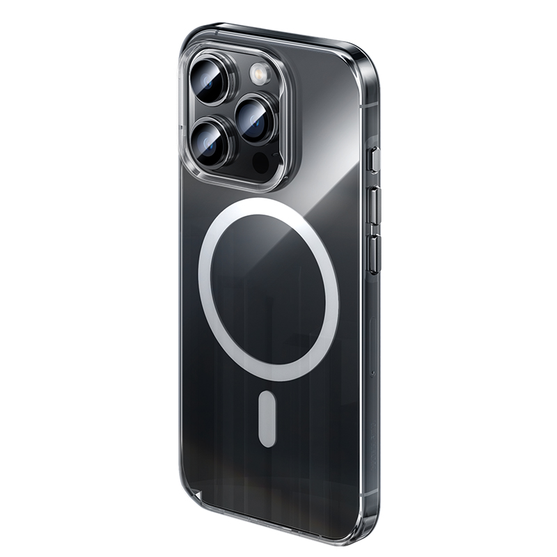 Apple iPhone 15 Pro Kılıf M-safe Şarj Özellikli Benks ​​​​​​Crystal Serisi Şeffaf Kapak