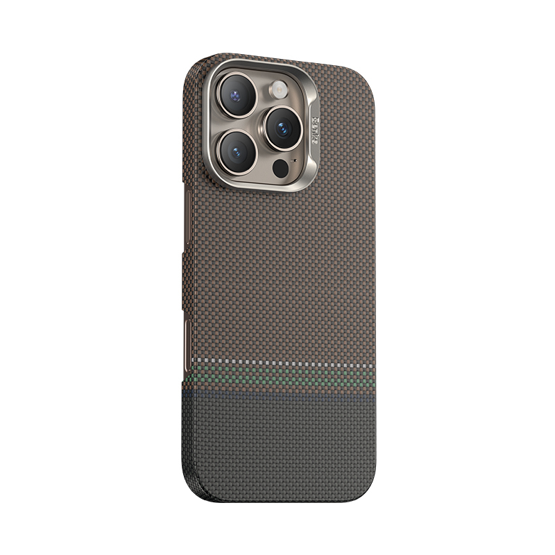 Apple iPhone 15 Pro Kılıf M-safe Şarj Özellikli Karbon Fiber Tasarımlı Benks Prestige ArmorAir Kevlar Kapak - Görsel 3