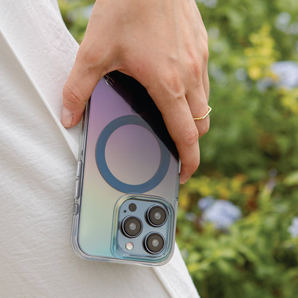 Apple iPhone 15 Pro Kılıf M-safe Şarj Özellikli Mistik Mor Renkli Coehl Dazze Kapak - Görsel 3
