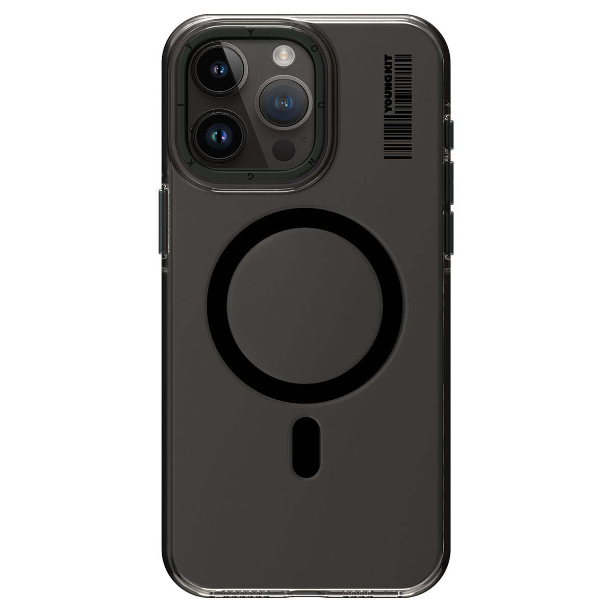 Apple iPhone 15 Pro Kılıf M-safe Şarj Özellikli Şeffaf Youngkit Crystal Shield Serisi Kapak