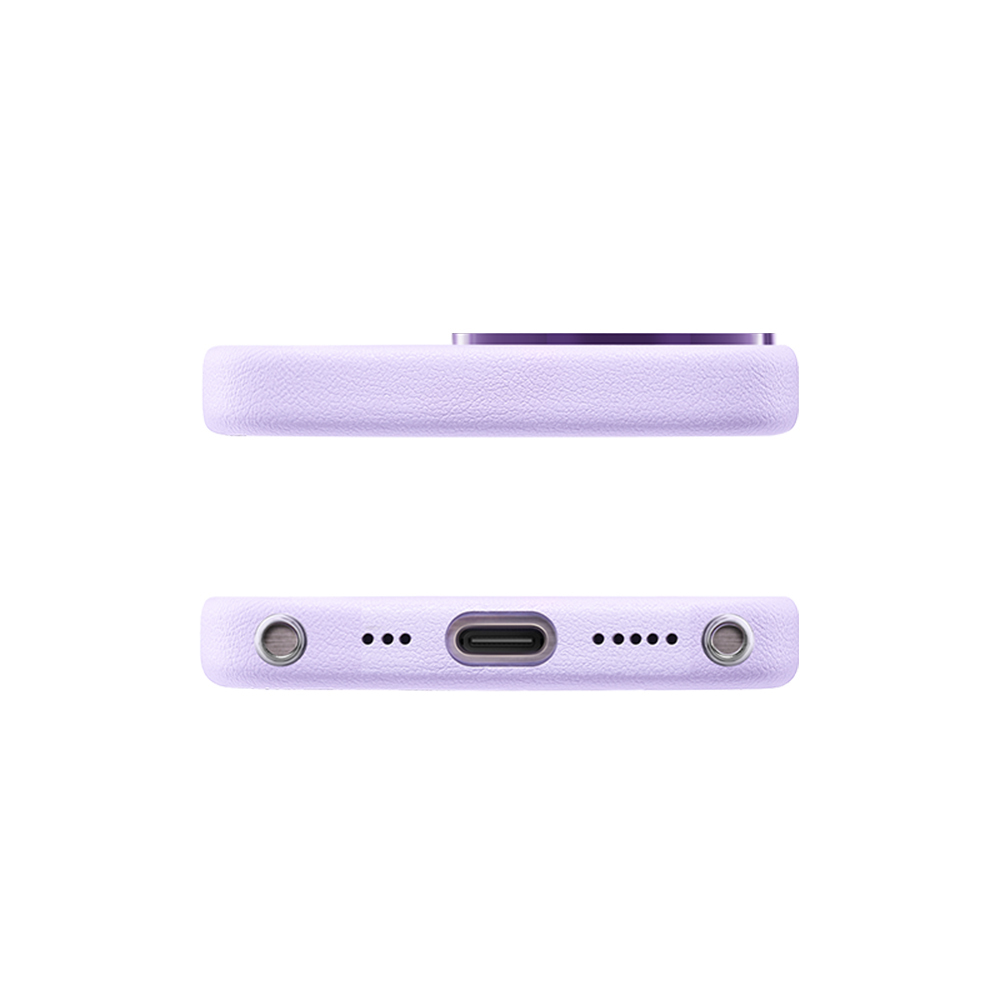 Apple iPhone 15 Pro Kılıf M-safe Şarj Özellikli Standlı Suni Deri Tasarımlı Pynana Dancing Circle Serisi Kapak