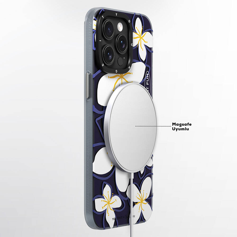 Apple iPhone 15 Pro Kılıf M-safe Şarj Özellikli Sunshine Tasarımlı Youngkit Smile Serisi Kapak - Görsel 3