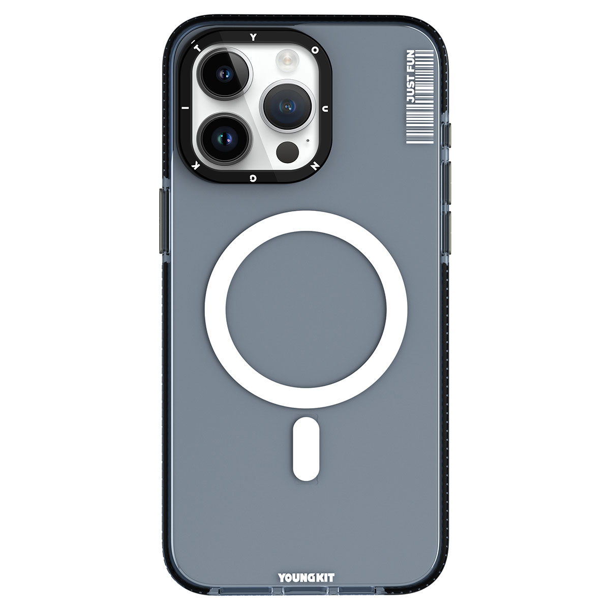 Apple iPhone 15 Pro Kılıf M-safe Şarj Özellikli YoungKit Crystal Color Serisi Kapak
