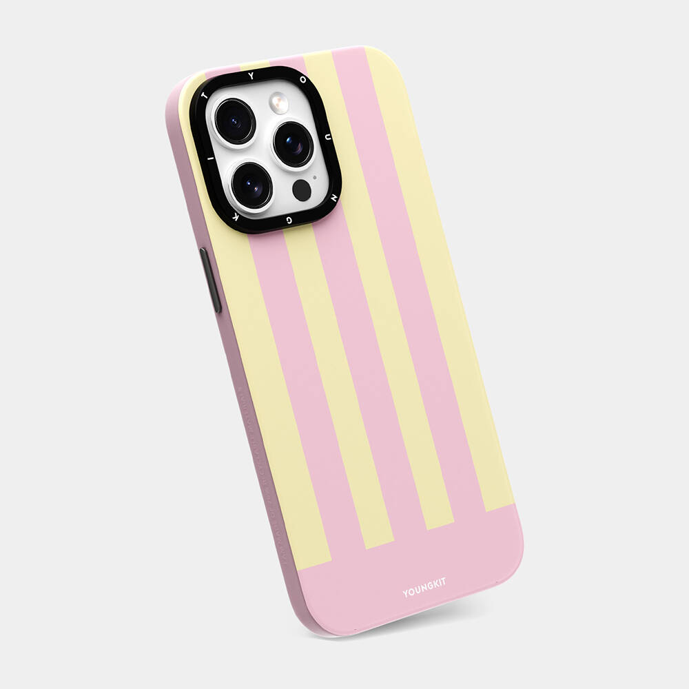 Apple iPhone 15 Pro Kılıf M-safe Şarj Özellikli Youngkit Striped Piano Keys Serisi Kapak - Görsel 8